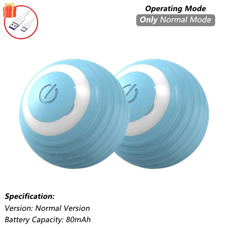 Automatic Rolling & Interactive Smart Cat Toy Ball with Faux Tail