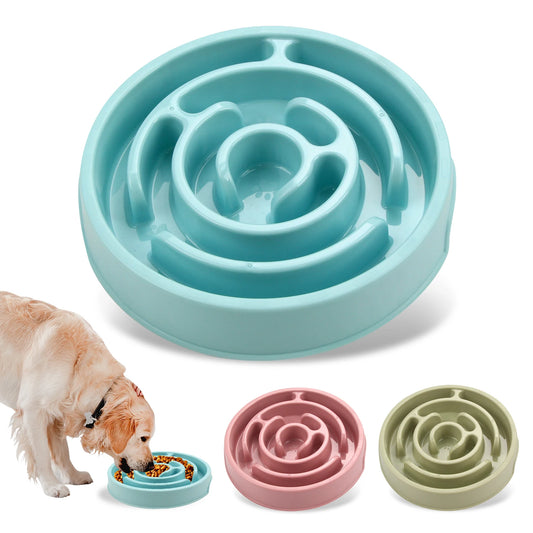 Anti-Gulping Non-Slip Interactive Slow Feeder Dog Bowl