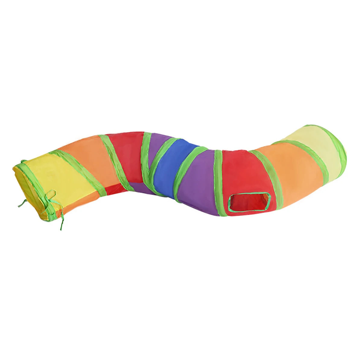 Foldable Interactive Cat Tunnel Tube Toy with Crinkle Play