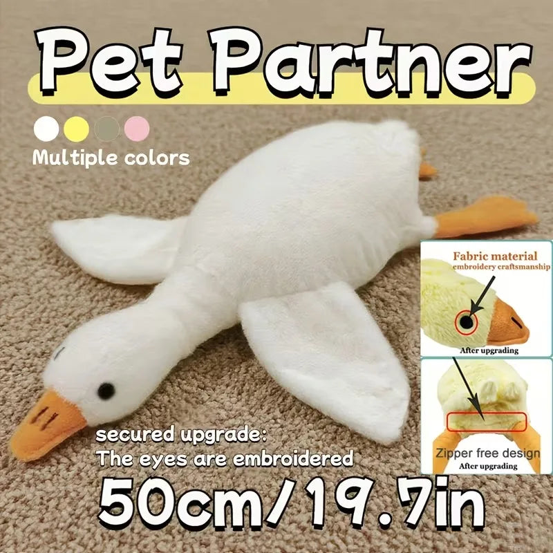 50cm Soft Anxiety-Relieving Duck Plush Toy & Companion for Dogs & Cats