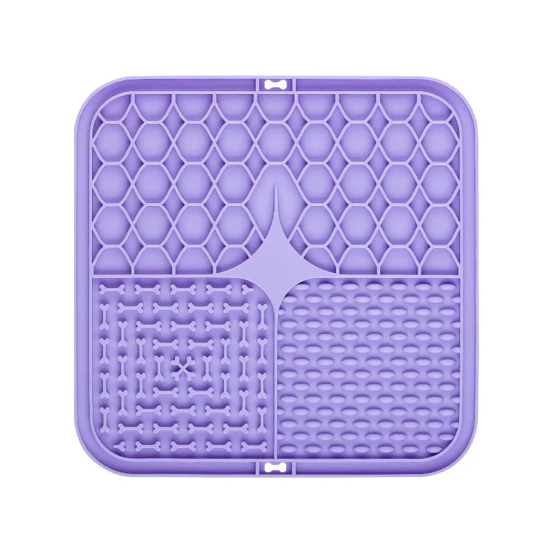 Silicone Pet Lick Mat with Suction Cups for Dog Bathing & Slow Feeding