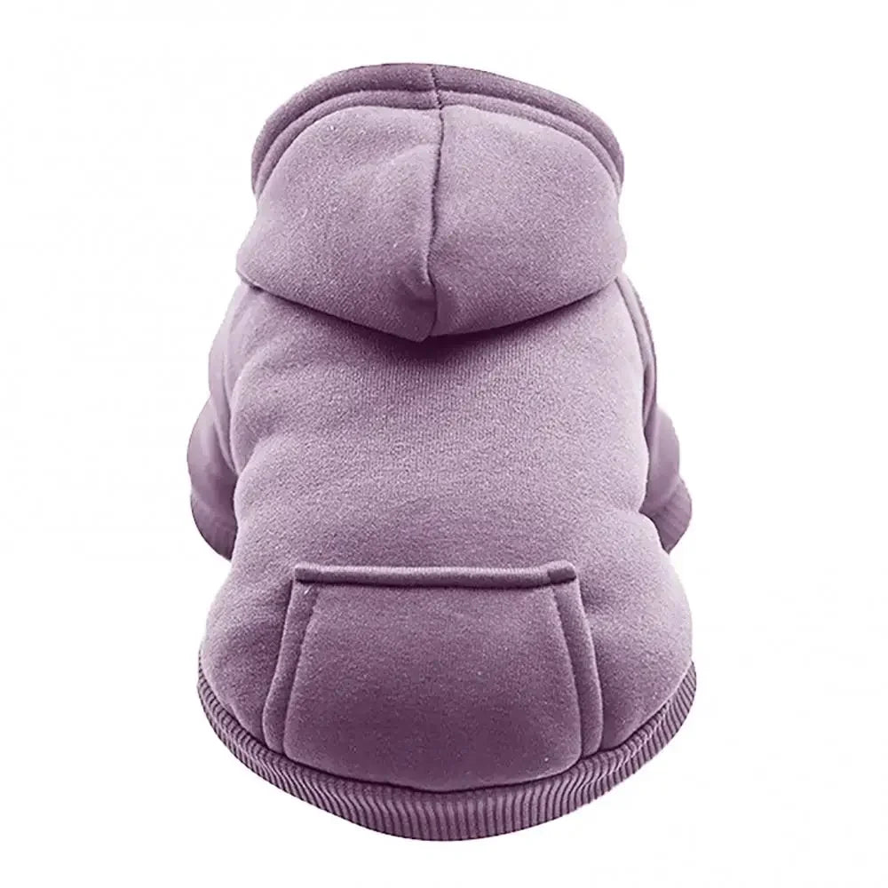 Warm Winter Fleece Dog Hoodie & Cute Puppy Sweatshirt Apparel