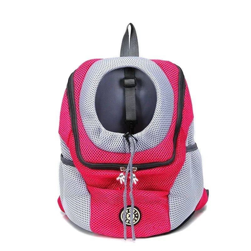 Breathable Front-Pack Adjustable Dog & Cat Travel Backpack Carrier