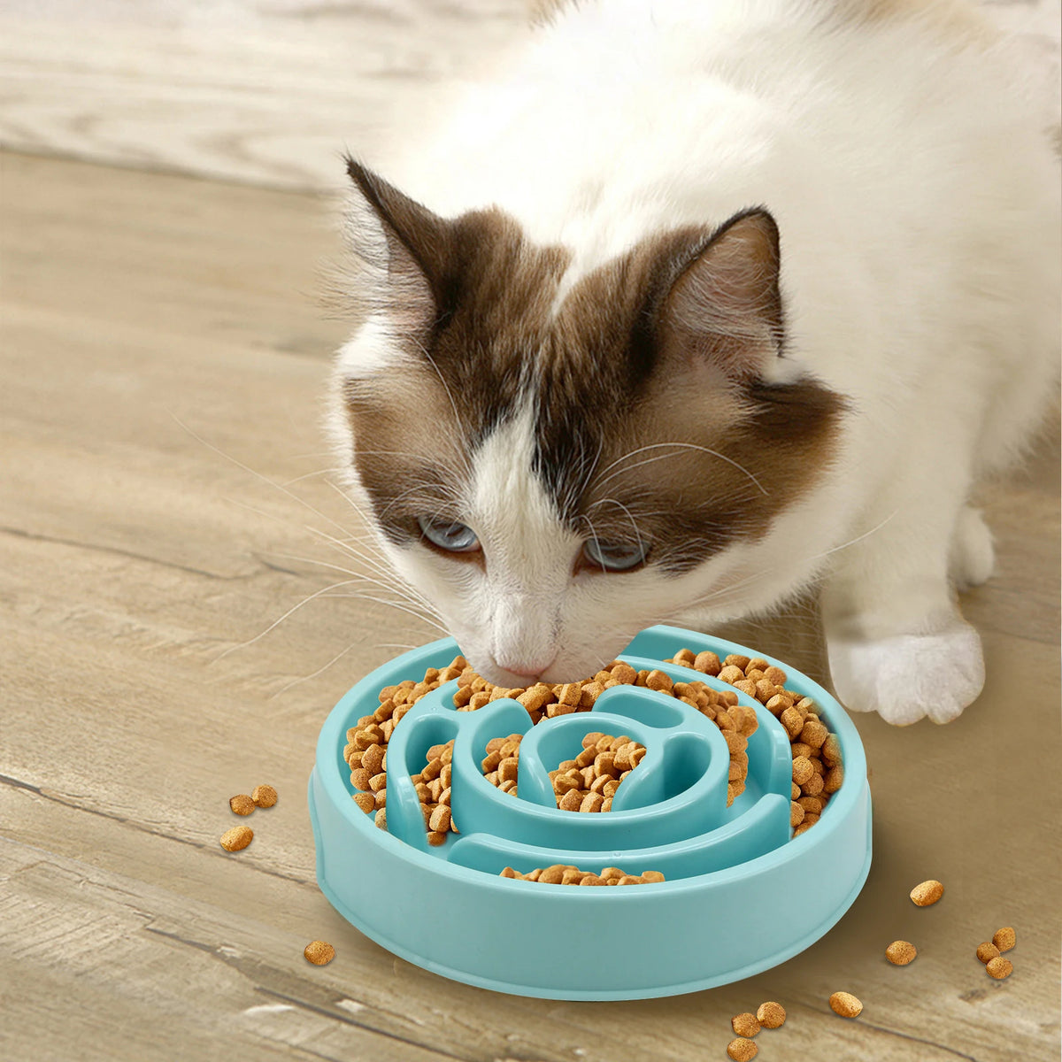 Anti-Gulping Non-Slip Interactive Slow Feeder Dog Bowl