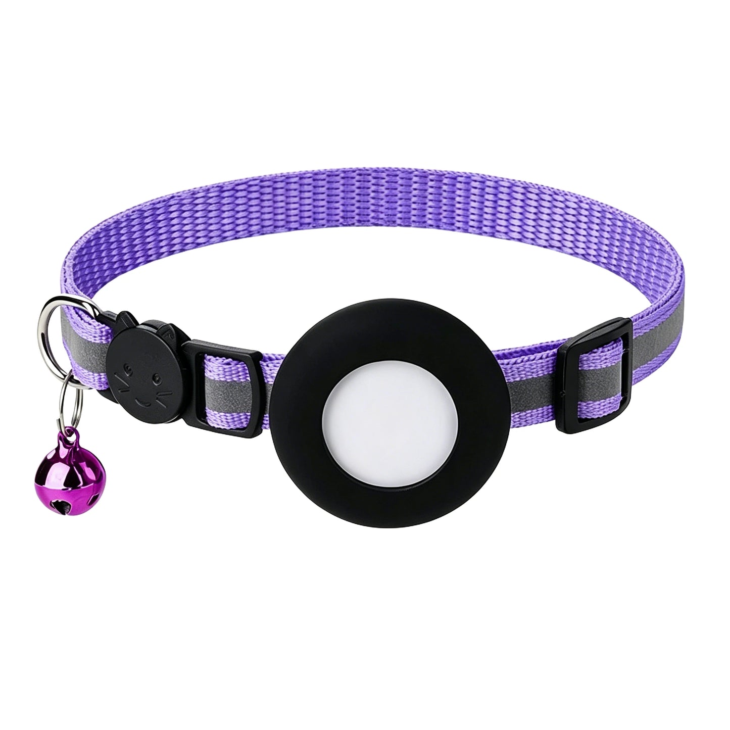 Reflective AirTag Cat Collar with Safety Breakaway Buckle & Bell