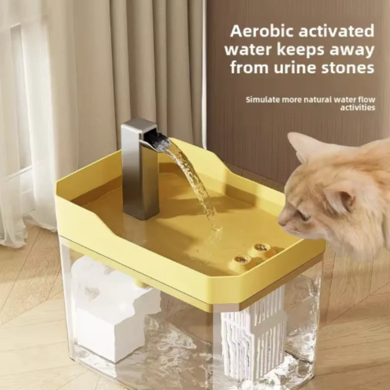 Automatic Cat Water Fountain with Filter & Circulating Dispenser