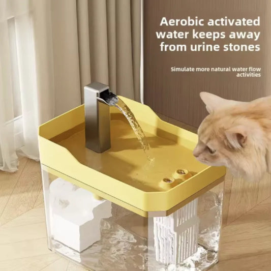 Automatic Cat Water Fountain with Filter & Circulating Dispenser
