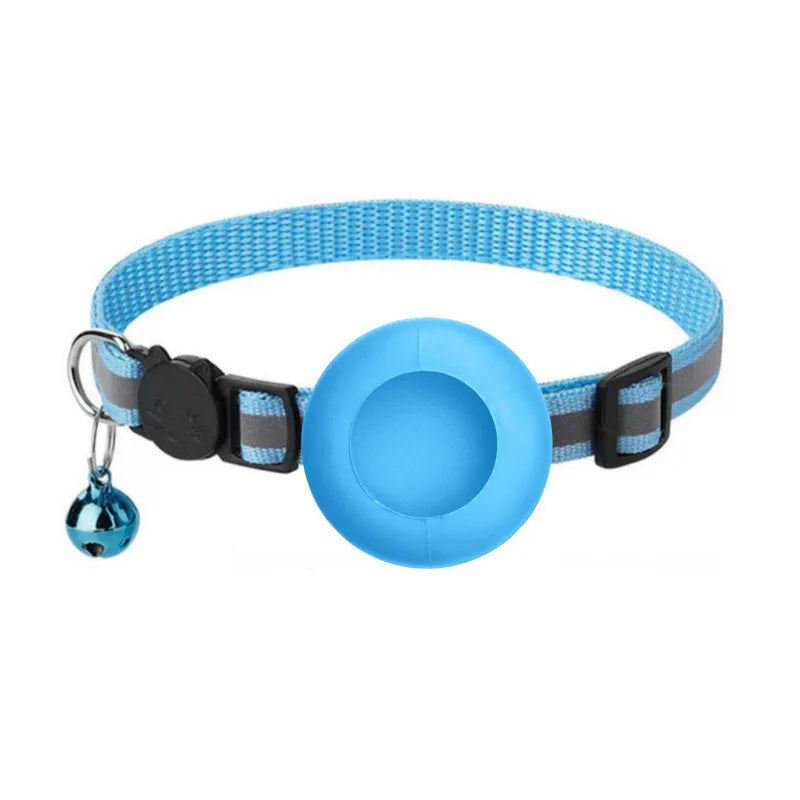 Reflective AirTag Cat Collar with Safety Breakaway Buckle & Bell