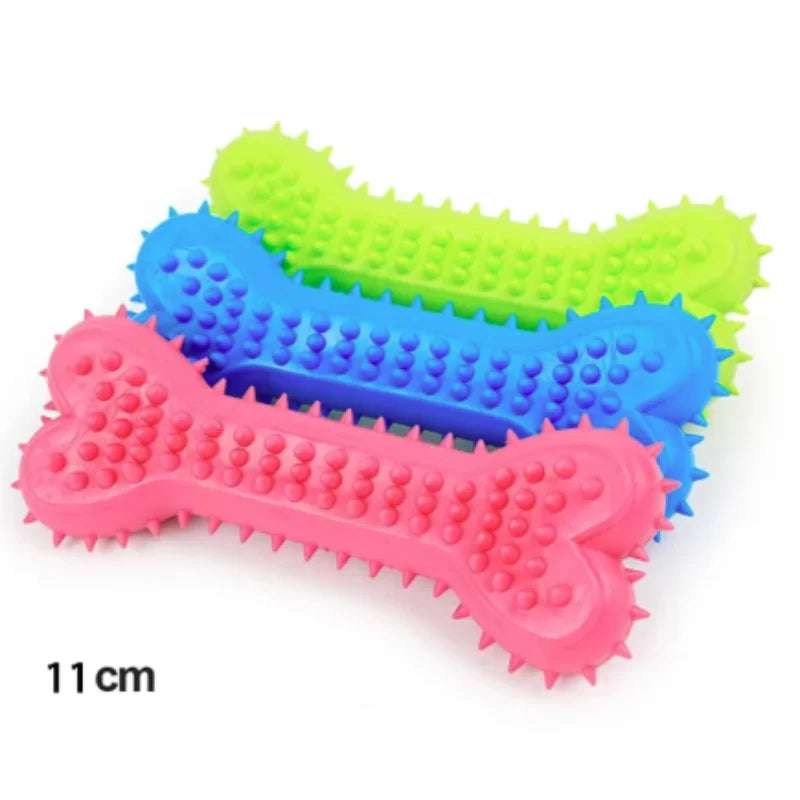 Bite-Resistant Dog Teething Chew Stick & Treat Dispenser Toy