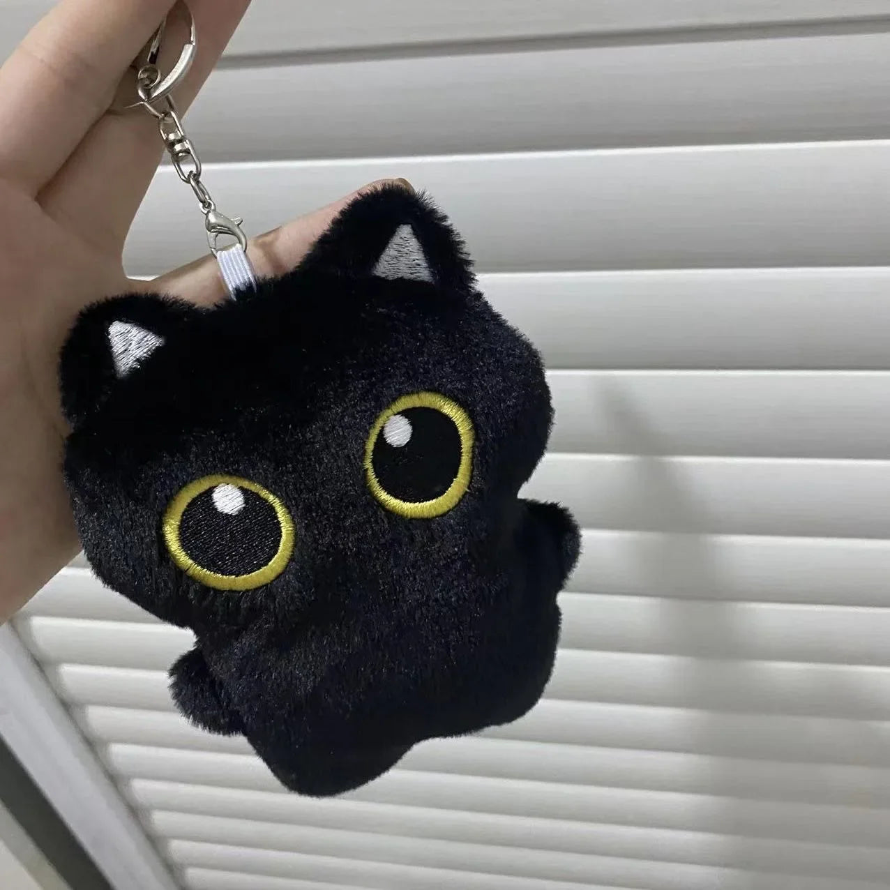 10cm Cute Black Cat Plush Toy Small Pendant & Bag Charm