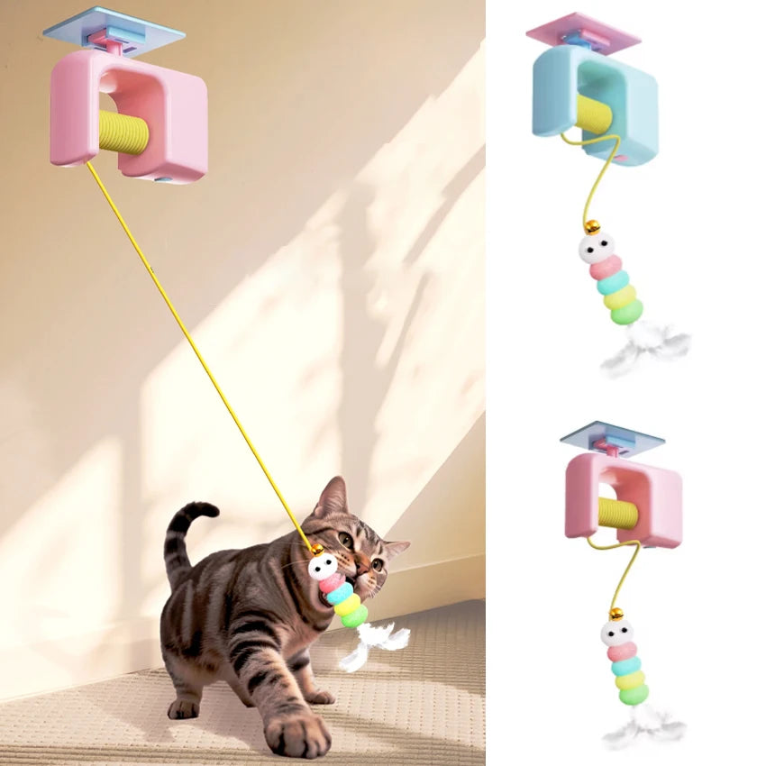 Automatic Hanging Electric Flying Bird Interactive Doorway Cat Toy