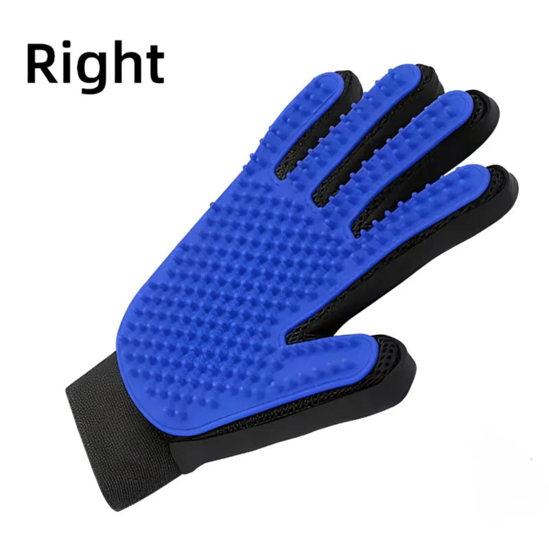 Deshedding Pet Grooming Glove & Gentle Massage Hair Remover for Cats & Dogs