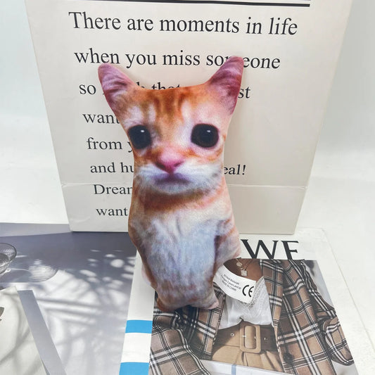 Cute 21cm El Gato Meme Plush Toy – Soft Stuffed Cat Doll Gift
