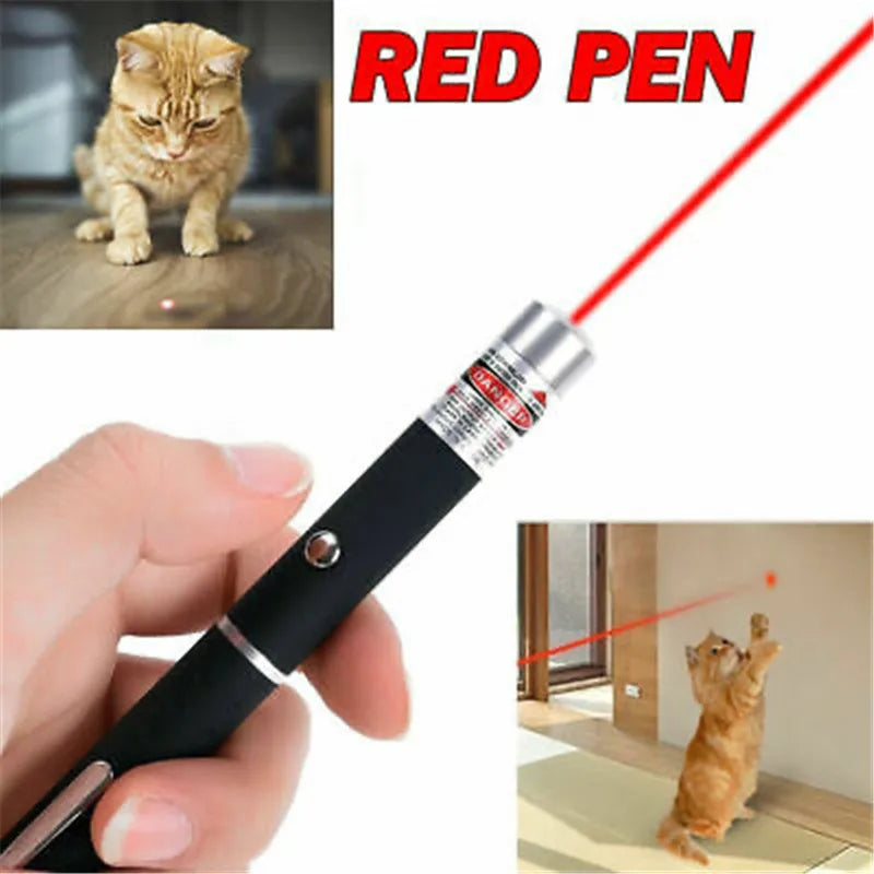 Interactive LED Laser Pointer & Flashlight Cat Toy Pen