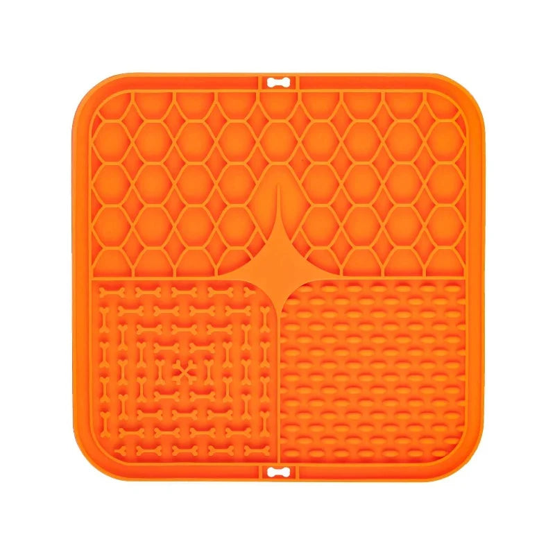 Silicone Pet Lick Mat with Suction Cups for Dog Bathing & Slow Feeding