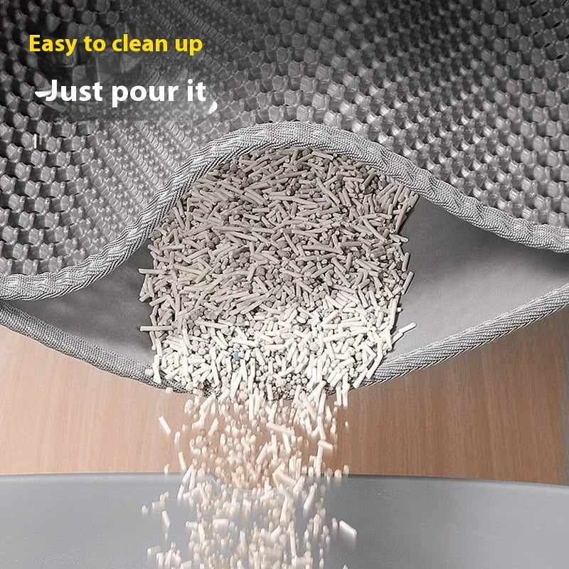 Extra Large Heavy-Duty Waterproof 2-Layer Cat Litter Mat