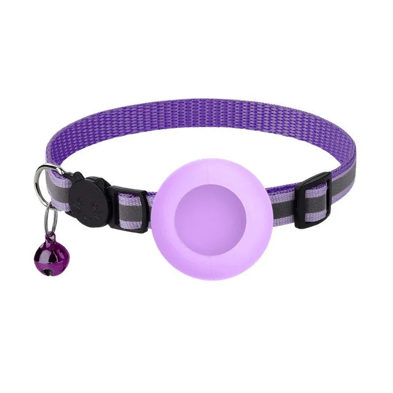 Reflective AirTag Cat Collar with Safety Breakaway Buckle & Bell