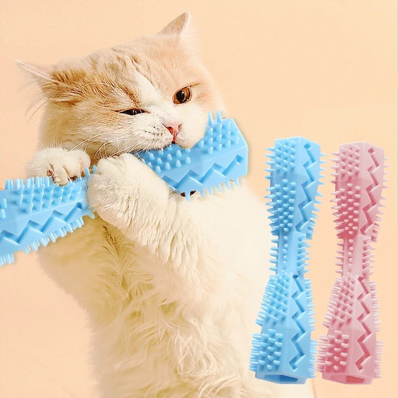 Bite-Resistant Dog Teething Chew Stick & Treat Dispenser Toy