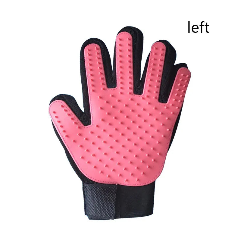 Deshedding Pet Grooming Glove & Gentle Massage Hair Remover for Cats & Dogs