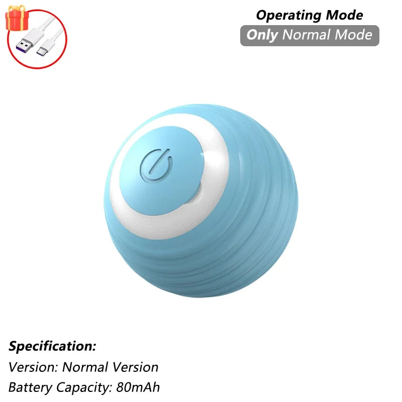 Automatic Rolling & Interactive Smart Cat Toy Ball with Faux Tail
