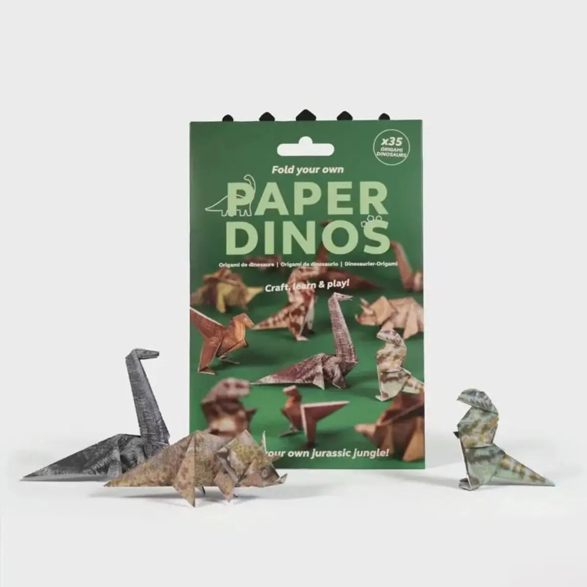 DIY Origami Paper Craft Kit for Cats, Dogs & Dinosaurs 3D Desk Decor