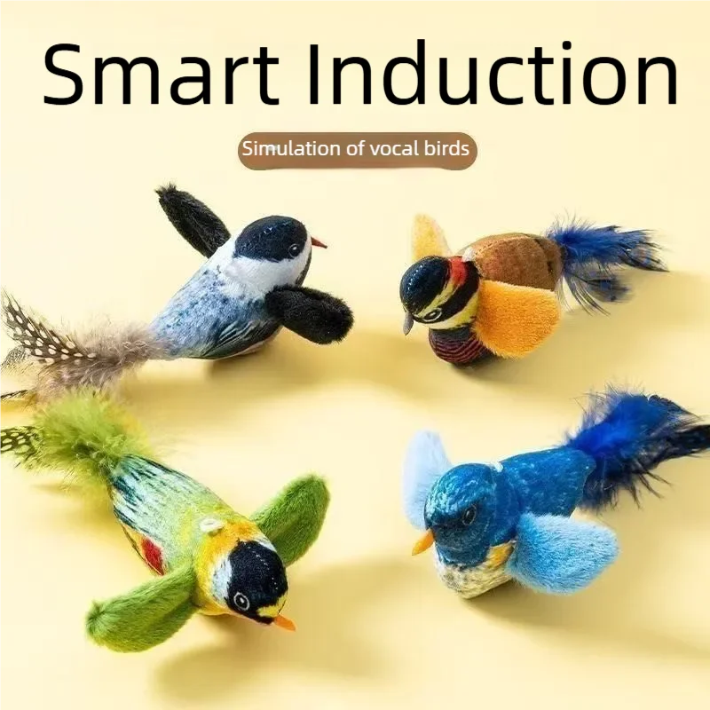 Electric Flapping Wings & Chirping Bird Interactive Cat Toy