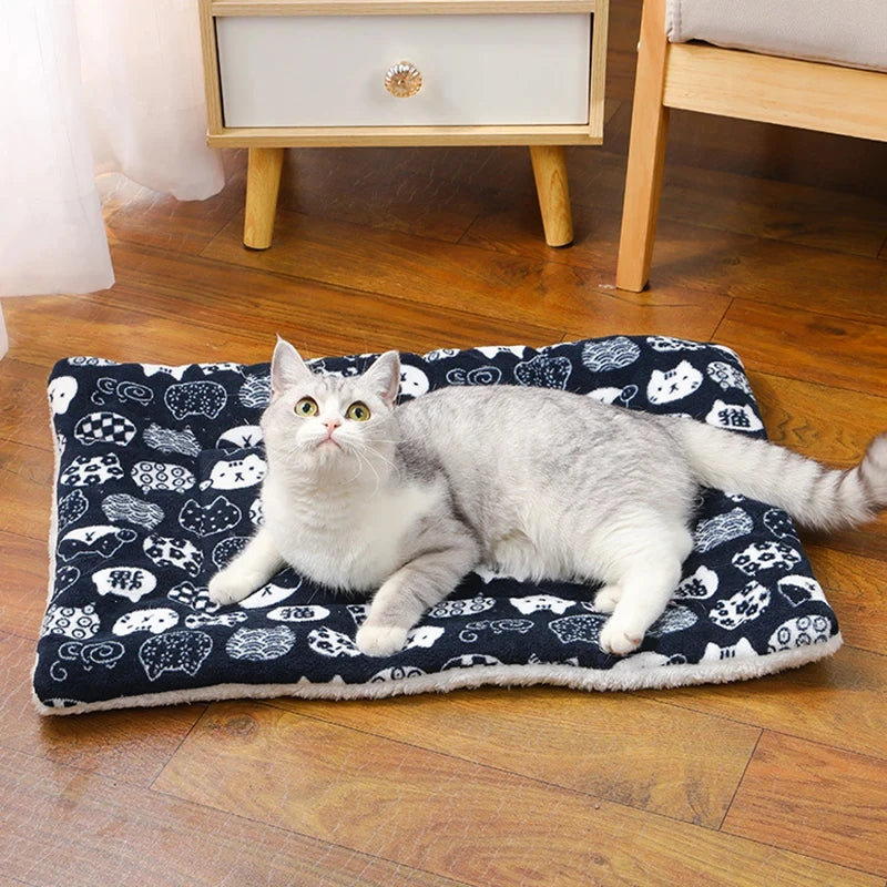 Thickened Flannel Soft Cat & Small Dog Sleeping Mat Cushion