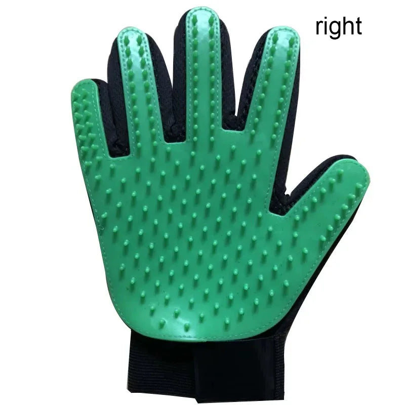 Deshedding Pet Grooming Glove & Gentle Massage Hair Remover for Cats & Dogs