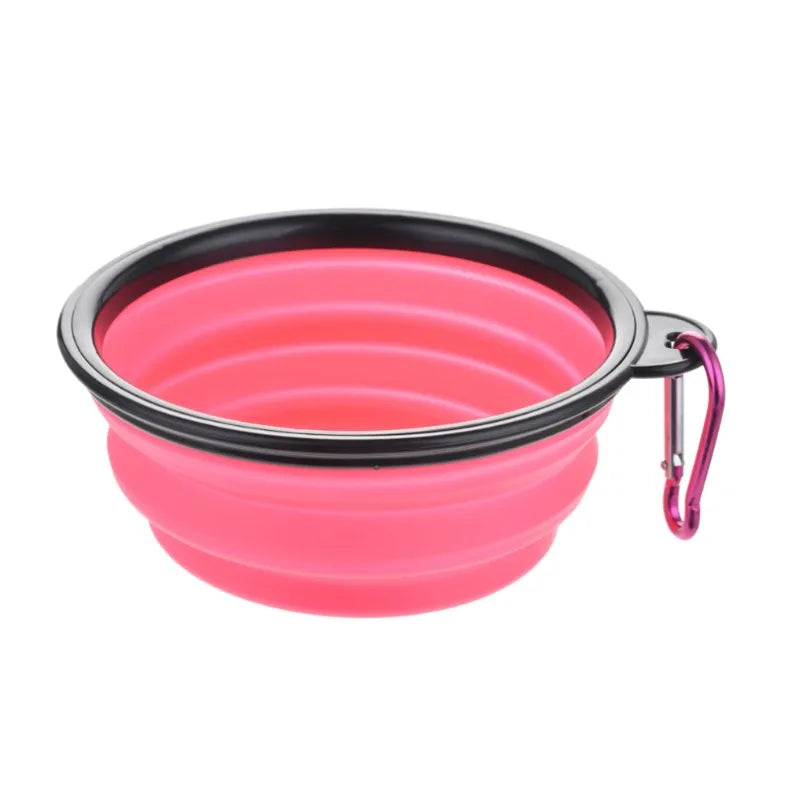 Portable Collapsible Silicone Travel Pet Food & Water Bowl