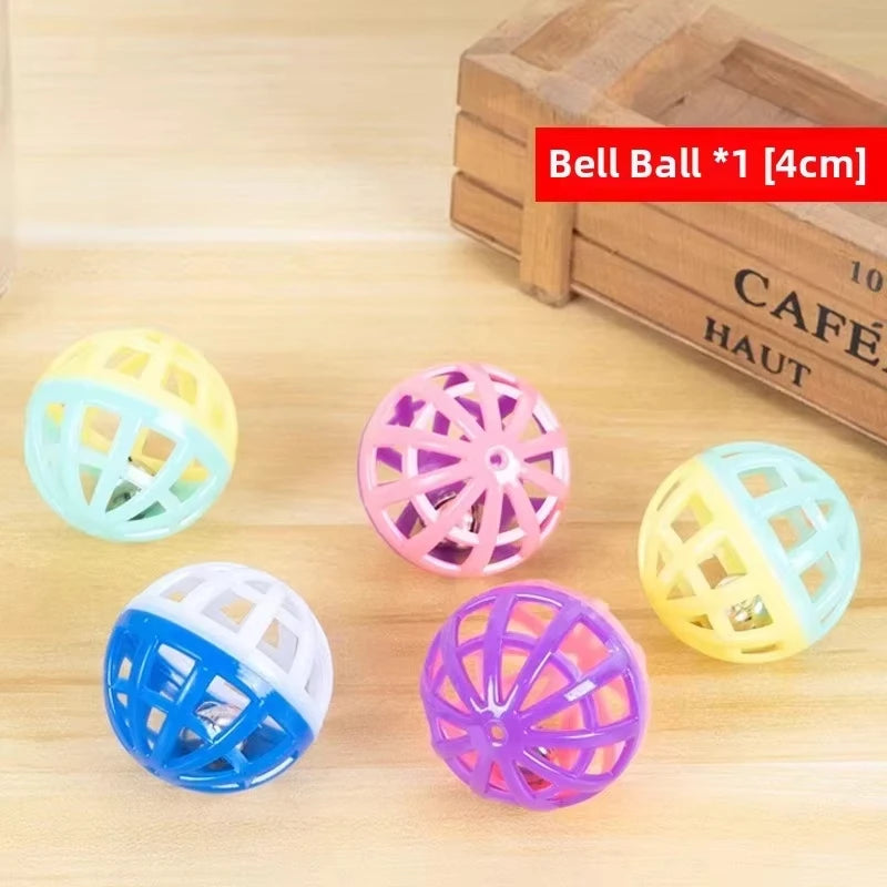 Interactive Felt Puzzle Box Cat Exercise Toy with Ball for Indoor Cats