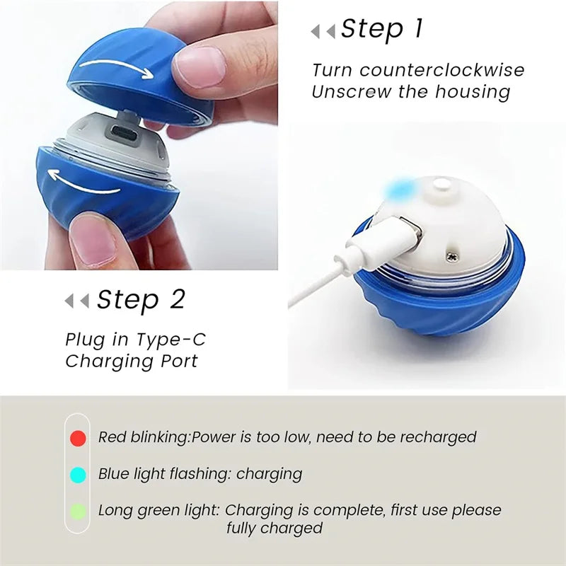 Smart Electronic Interactive Bouncing & Moving Dog & Cat Toy Ball