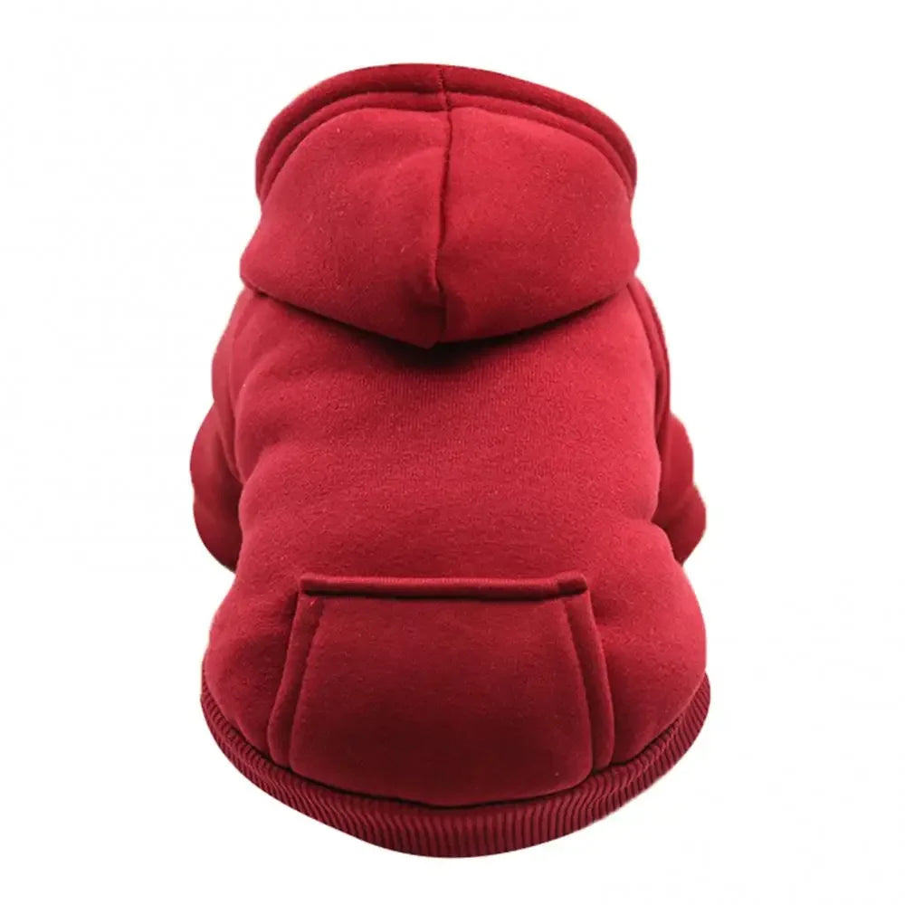Warm Winter Fleece Dog Hoodie & Cute Puppy Sweatshirt Apparel
