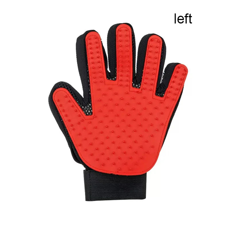 Deshedding Pet Grooming Glove & Gentle Massage Hair Remover for Cats & Dogs