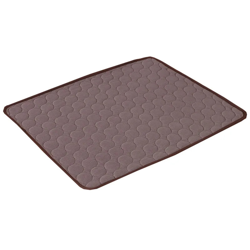 Summer Self-Cooling Pet Mat & Breathable Ice Pad Blanket for Dogs & Cats
