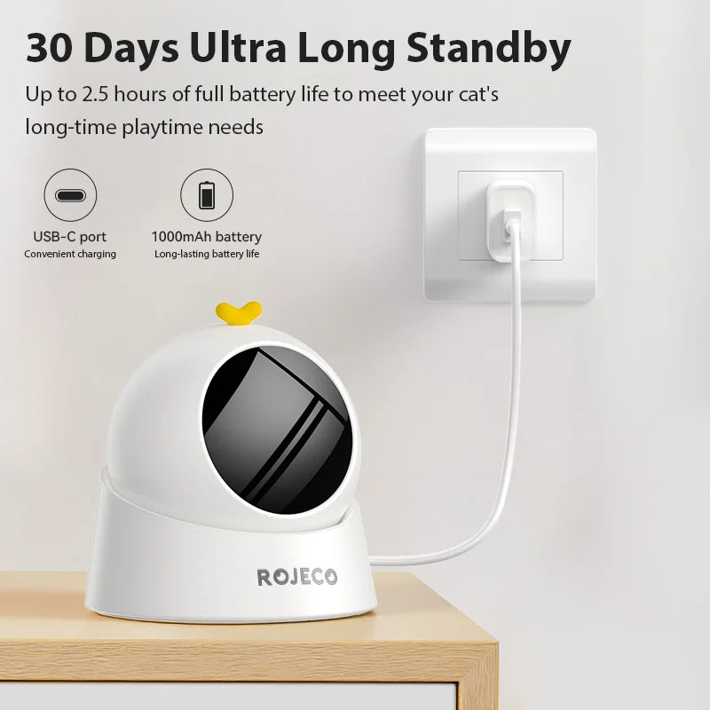 ROJECO Automatic Smart Electric Interactive Laser Cat Toy