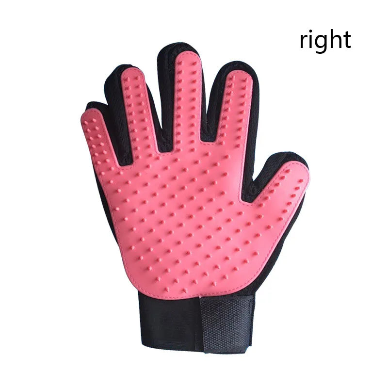 Deshedding Pet Grooming Glove & Gentle Massage Hair Remover for Cats & Dogs