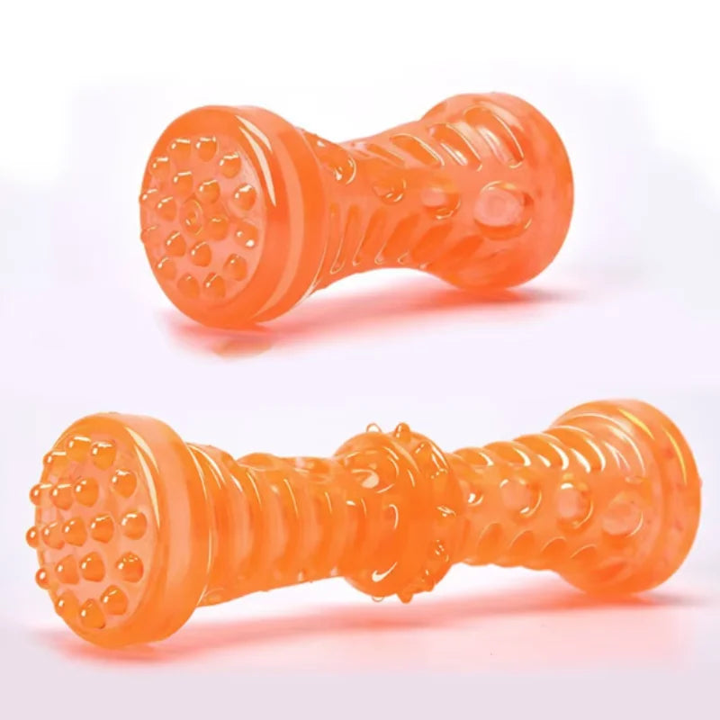 Bite-Resistant Dog Teething Chew Stick & Treat Dispenser Toy