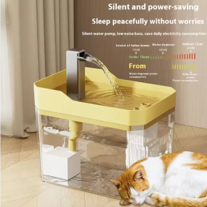Automatic Cat Water Fountain with Filter & Circulating Dispenser