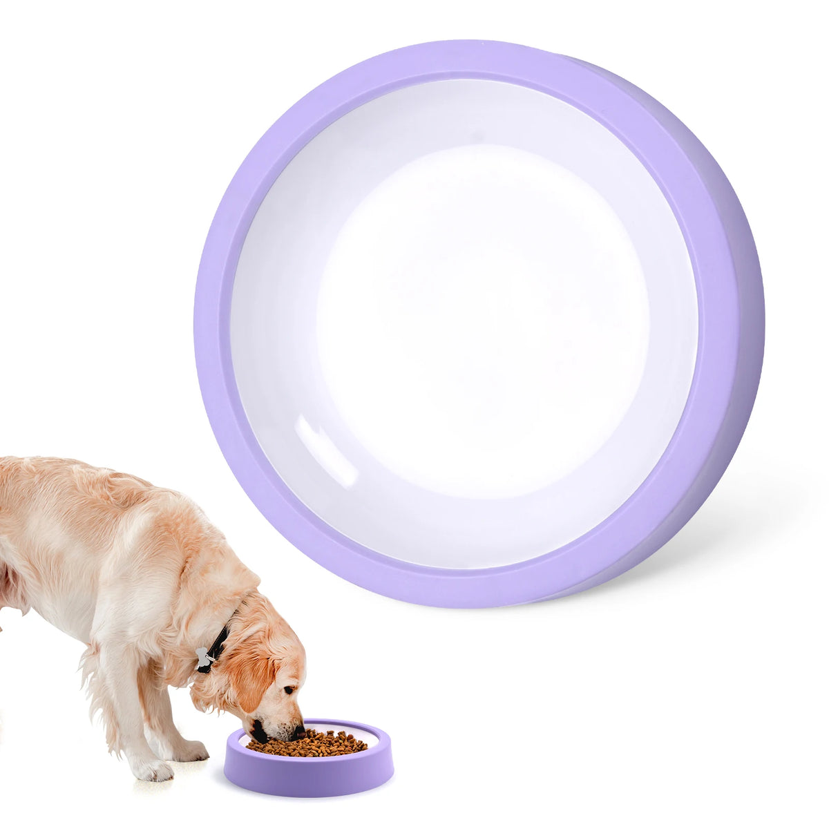 Anti-Gulping Non-Slip Interactive Slow Feeder Dog Bowl