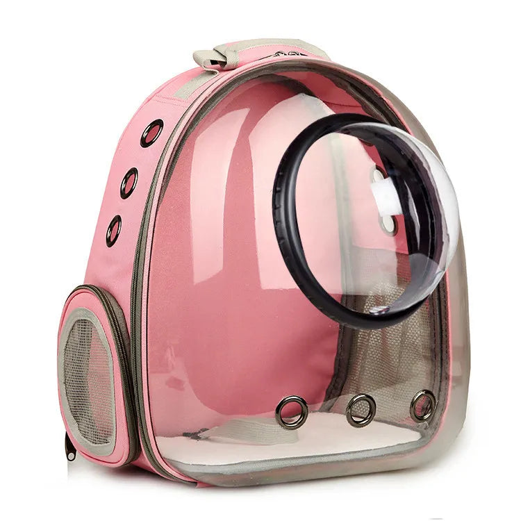 Breathable Transparent Space Capsule Pet Transport Backpack & Cat Carrier