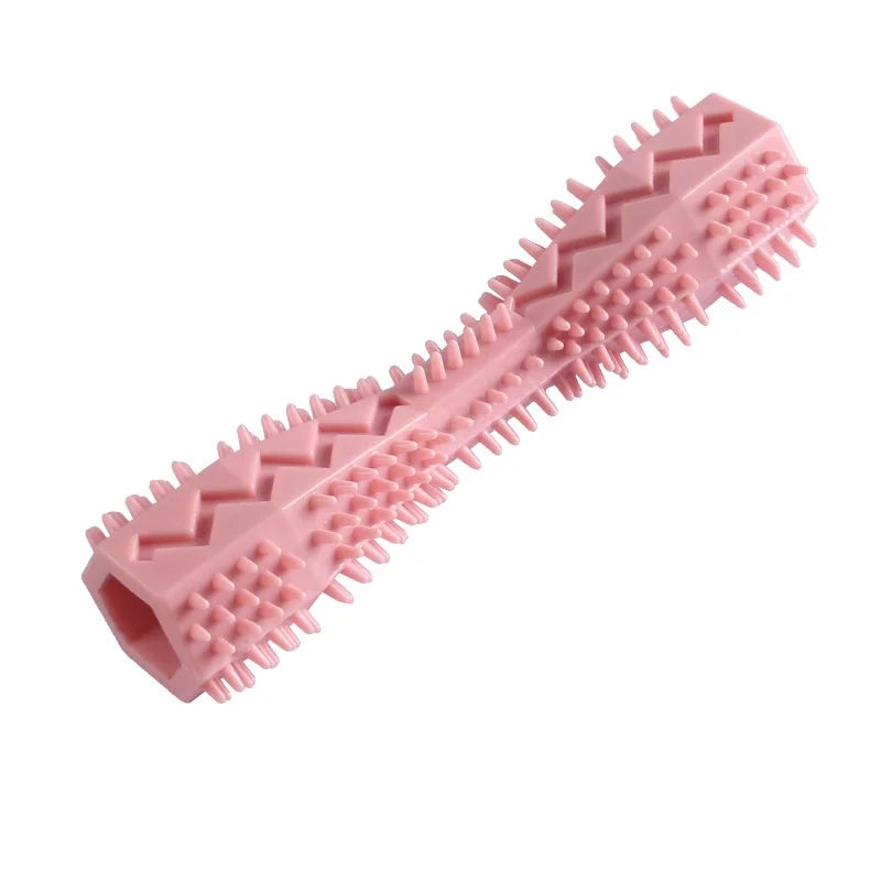 Bite-Resistant Dog Teething Chew Stick & Treat Dispenser Toy