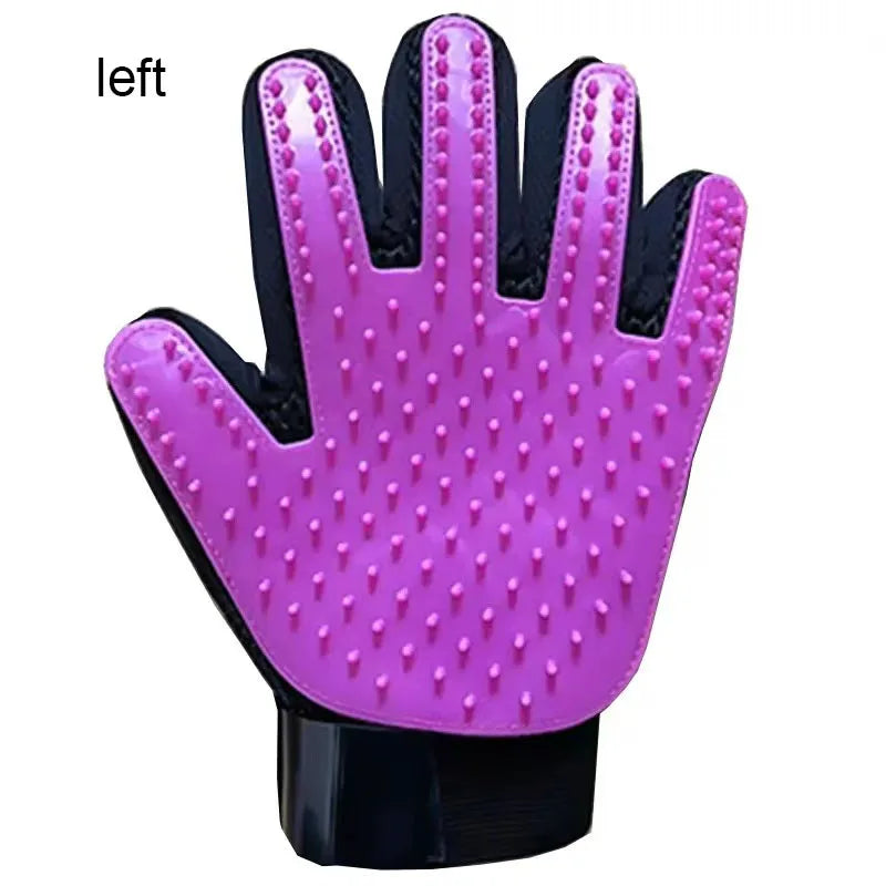 Deshedding Pet Grooming Glove & Gentle Massage Hair Remover for Cats & Dogs